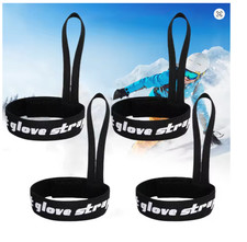 4 Pcs Snowboard Glove Straps Anti-Lost Elastic Wrist Safety Strap Outdoor
