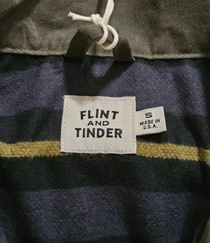Flint And Tinder Men's Flannel Lined Waxed Trucker Jacket Size Small image 5
