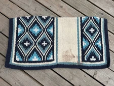 Horse Tack - 34x34 Tough 1 Woven Western Saddle Blanket 