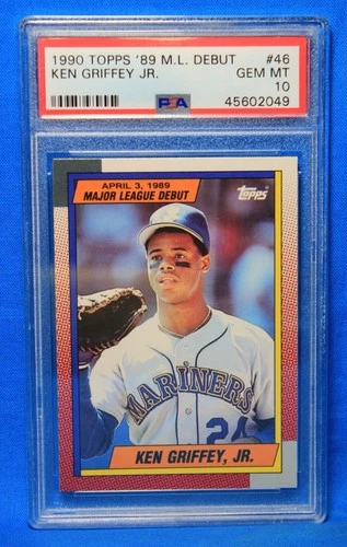1990 TOPPS # 46 Ken Griffey Jr PSA 10 GEM MT # 45602049  '89 M.L. DEBUT !!!!