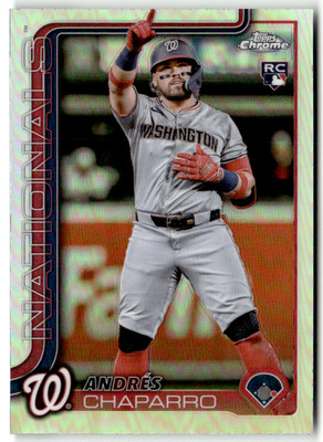 2025 Topps Chrome MLB No. 187 Andres Chaparro Rookie Refractor