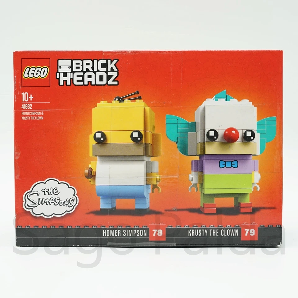 LEGO 41632 Brickheadz Homer Simpson & Krusty the Clown 2018 NEW SEALED **READ** - Image 2 of 4
