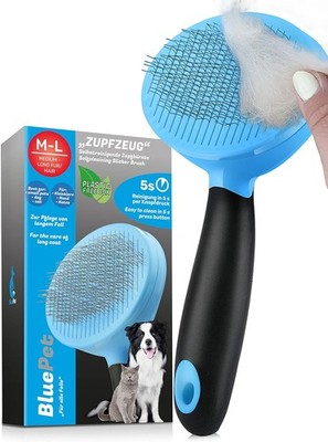 Slicker Cat Brush Self-Cleaning Slicker Brush Removes Undercoat Dog Brush One