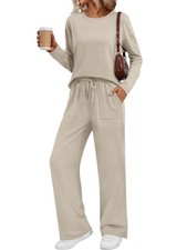 Women's Sweatsuits 2 Piece Outfits Lounge Matching Sweat Sets Casual Sweatshi...