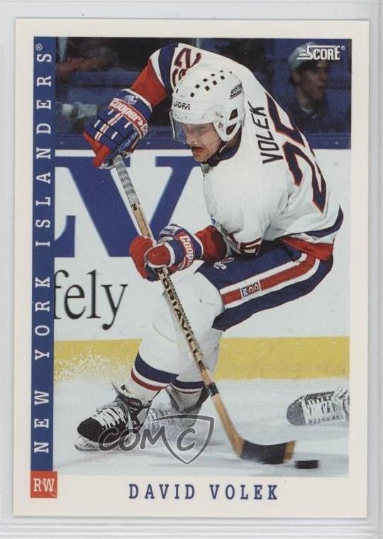 1993-94 Score Canadian David Volek #495 0a4