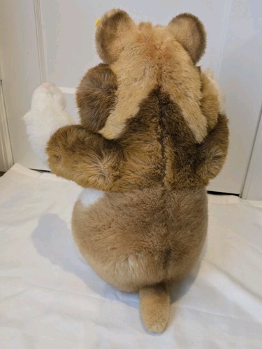 Large 20" Steiff Goldy Hamster Plush Stuffie Stuffed Animal Ear Hang Tag 2150/50 - Picture 8 of 11