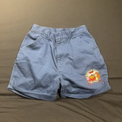 Vintage Winnie the Pooh blue Denim Shorts Girls size 9 - Photo 1/4