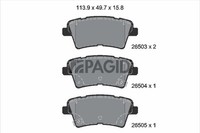 Bremsbelagsatz Scheibenbremse Pagid T2942N FüR KIA Optima Sportswagon JF Gdi