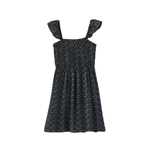 madewell knit apron cami dress blue Cotton Blend size S tulle A-line gown