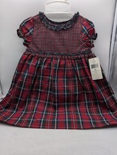 Nwt 2 Piece 18 months Chaps plaid dress outfit