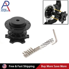 Universal Sports Steering Wheel Quick Release Snap Off Boss Kit Hub Adapter US