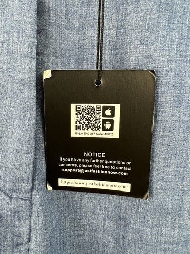 NWT Just Fashion Now Pant Women's Sz L Blue Pleated Pockets Straight Lightweight - Picture 3 of 11