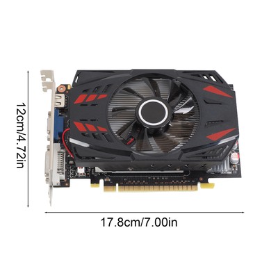 GTX1050Ti Grafikkarte 4GB GDDR5 128-Bit PCI-E Schnittstelle Einzel-Lüfter 