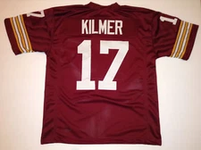 UNSIGNED CUSTOM Sewn Stitched Billy Kilmer Burgundy Jersey - M, L, XL, 2XL