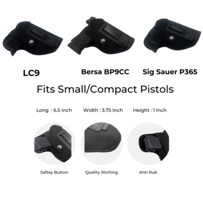 IWB Concealed Holster Black Scorpion Gear Sig Sauer P365 Belt Wing ...
