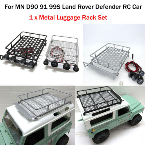For MN D90 91 99S  Defender RC Car Luggage Roof Rack Shelf W/Light VER - Picture 1 of 12
