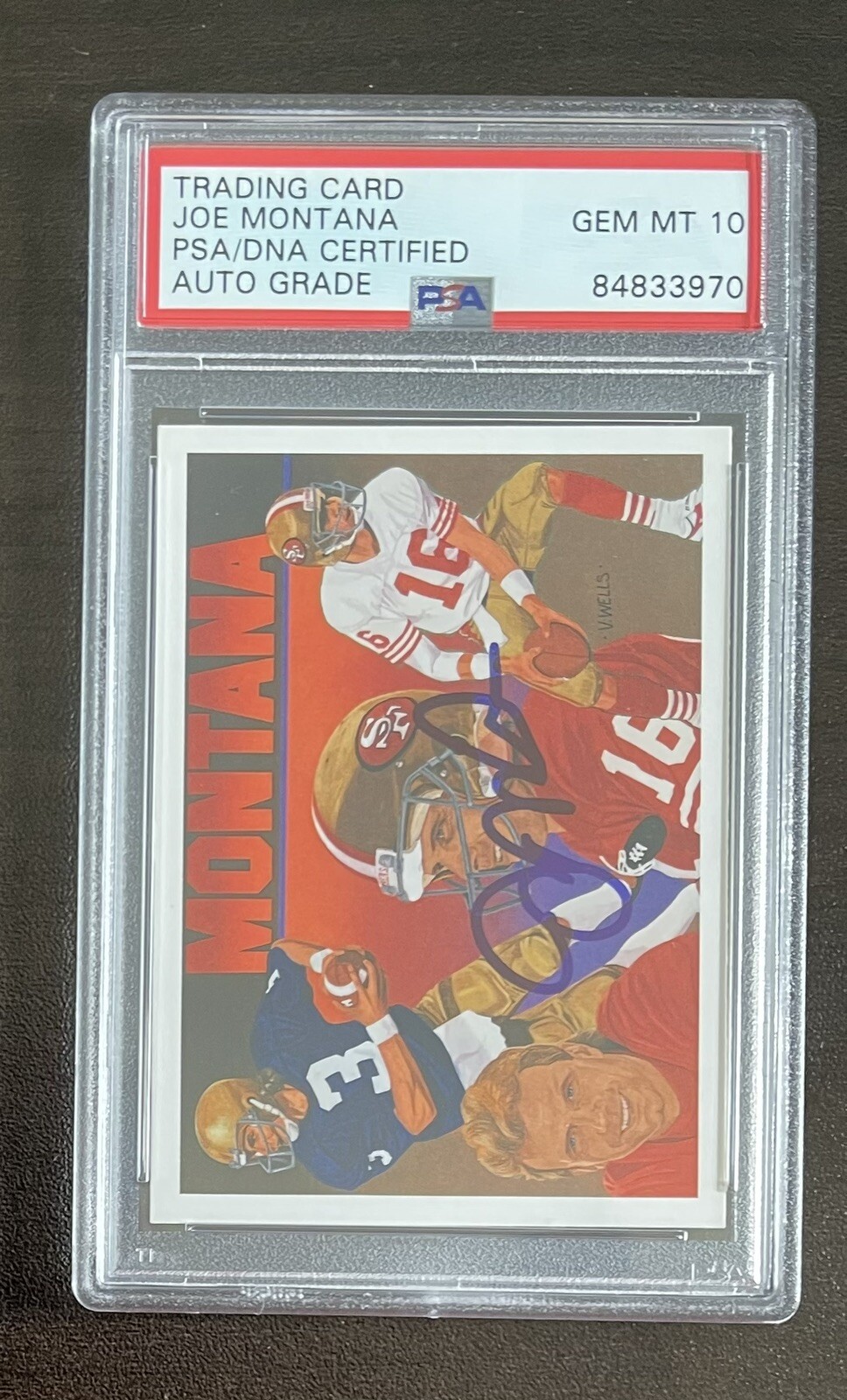 1991 Upper Deck Football #9 of 9 Joe Montana Auto Autograph PSA/DNA 10 Gem Mint