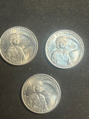 2022 P AU Dr. Sally Ride Quarter Ghost Comet Tail Error - Lot of 3
