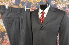 DKNY Modern Fit Charcoal Gray 3-Button Suit 38R
