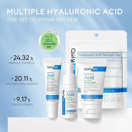Hyaluronic Acid Skincare Set Moisturizing Firming Facial Skincare Routine Kit Z2 - Picture 10 of 20