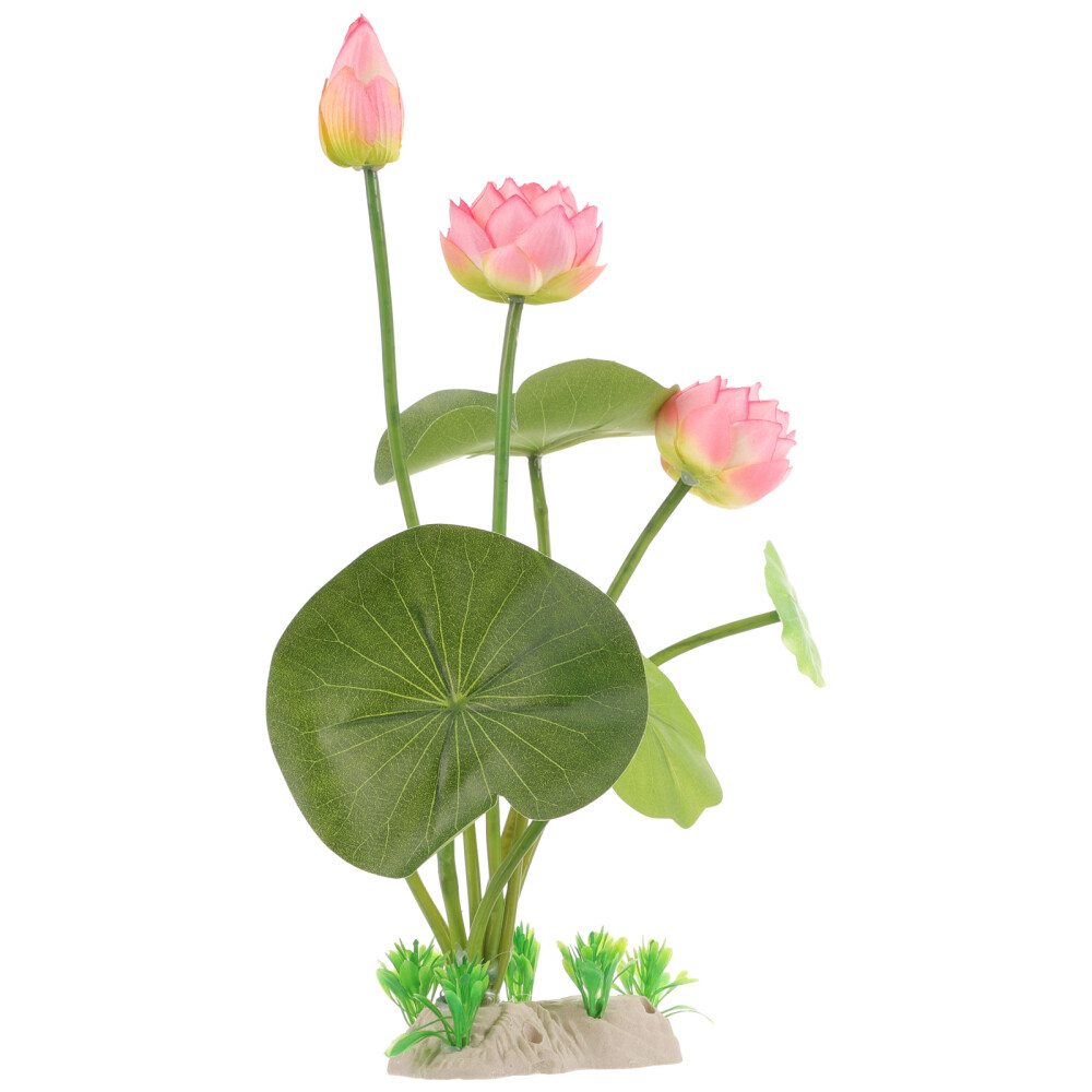 Simulated Lotus Ornaments Plastic Fish Tank Artificial Aquarium Plants
