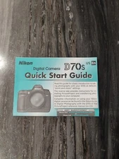 Nikon D70 Quick Start Guide Digital Camera