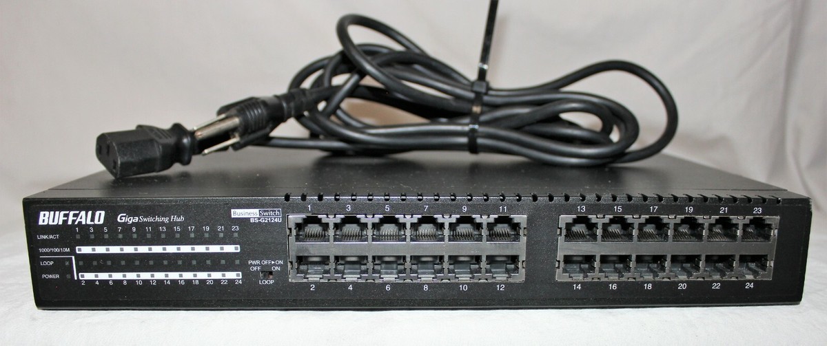BUFFALO BS-G2124U スイッチングハブ : レイヤー2 802.3at