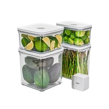 Premium Airtight Food Storage Containers & Vacuum Sealer Machine Starter Set,...