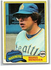1981 Topps Baseball Card Single - #76 Mario Mendoza A2
