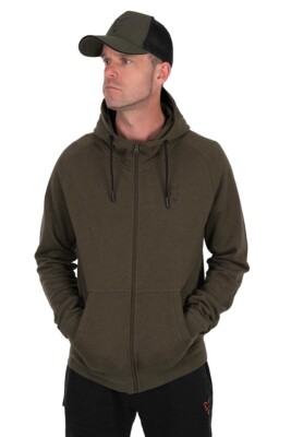 Fox Collection LW Hoody Green & Black Jacke Hoodie Zip Hoody
