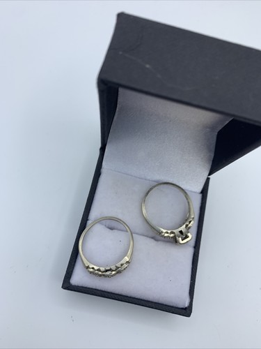 Vintage 14k Weißgold Diamant Ehering Set Gr.6 4,6g - Bild 5 von 7
