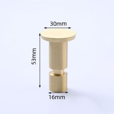 Decorative Wall Hooks, 2Pcs Solid Brass Entryway Coat Hooks 30mm x 53mm 
