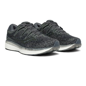 SAUCONY Da Uomo Triumph ISO 5 Scarpe Da Corsa Ginnastica-Nero Grigio Sport | eBay