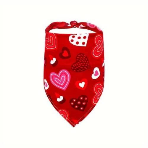 Hunde Bandana Valentinstag Halstuch Halsband Outfit verschiedene Design Kopftuch - Bild 2 von 5