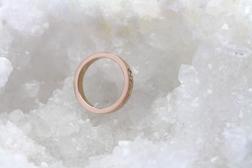 Cartier C de Cartier Trauring 18k Gelbgold 1 Brillant ca. 0,05ct. Gr. 46 3,4g - Bild 3 von 5