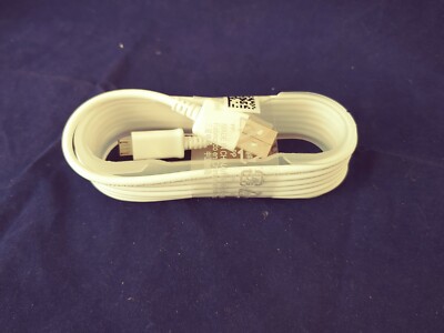 Micro to USB- Fast Charger Charging Data Cable 3 ft - White- (7732)