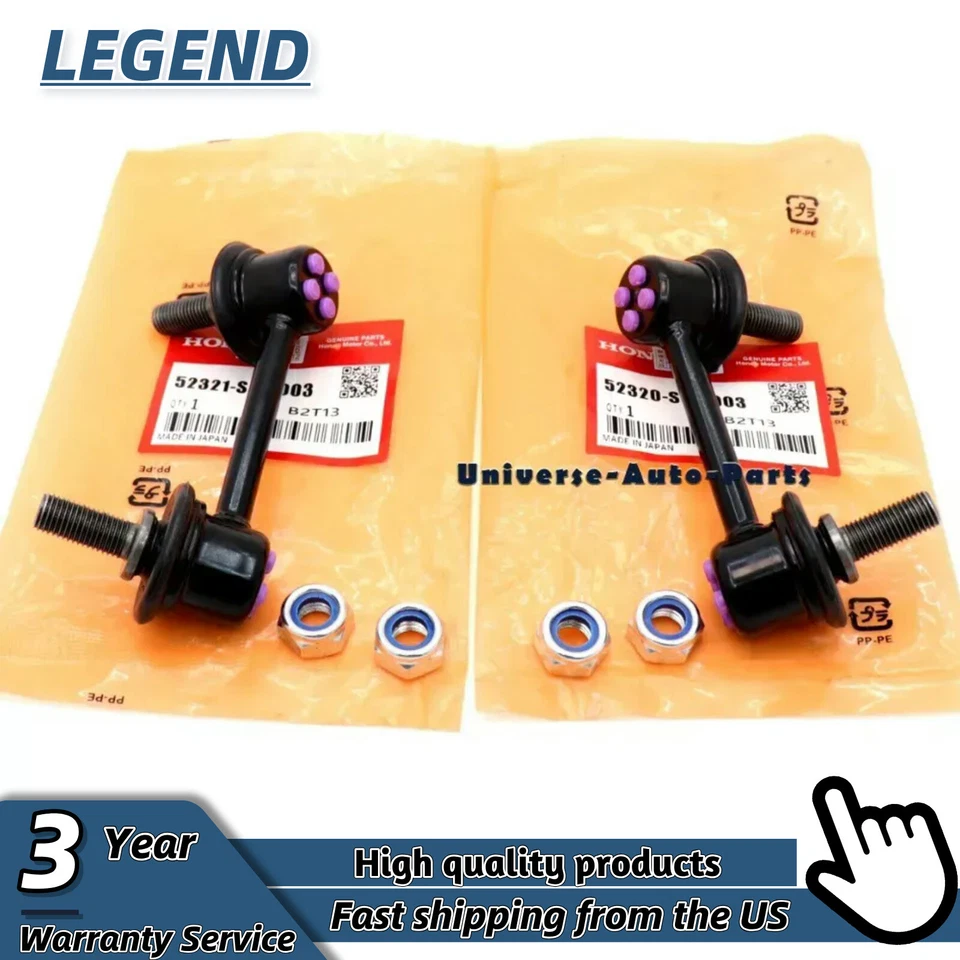 NOVO FABRICANTE DE EQUIPAMENTO ORIGINAL! 2X Barra Estabilizadora Traseira Estabilizadora Link Final Para 2001-2005 Honda Civic EUA - Imagem 4 de 4