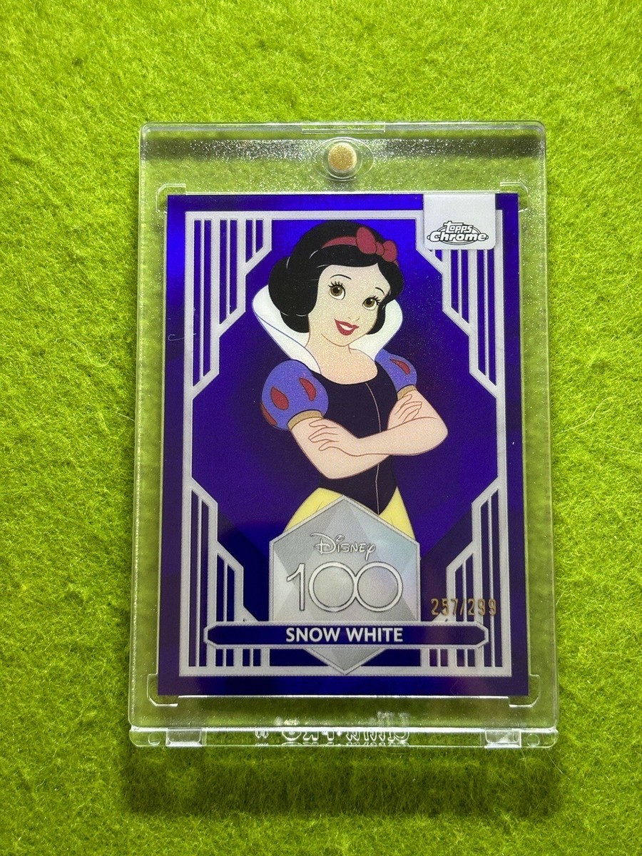 Disney 100 SNOW WHITE PURPLE REFRACTOR # /299 SP CARD 2023