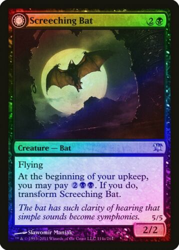 CARTE ABUGames Screeching Bat / Stalking Vampire FOIL Innistrad PLD rare - Photo 1/2