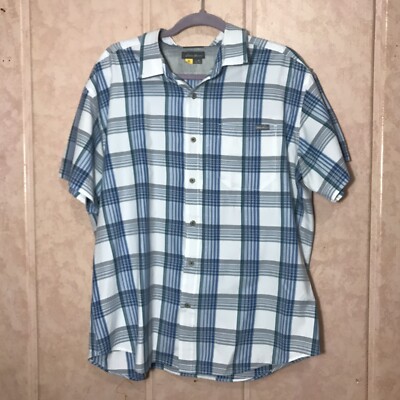 Eddie Bauer Travex Plaid Shirt Men XL Lightweight Classic