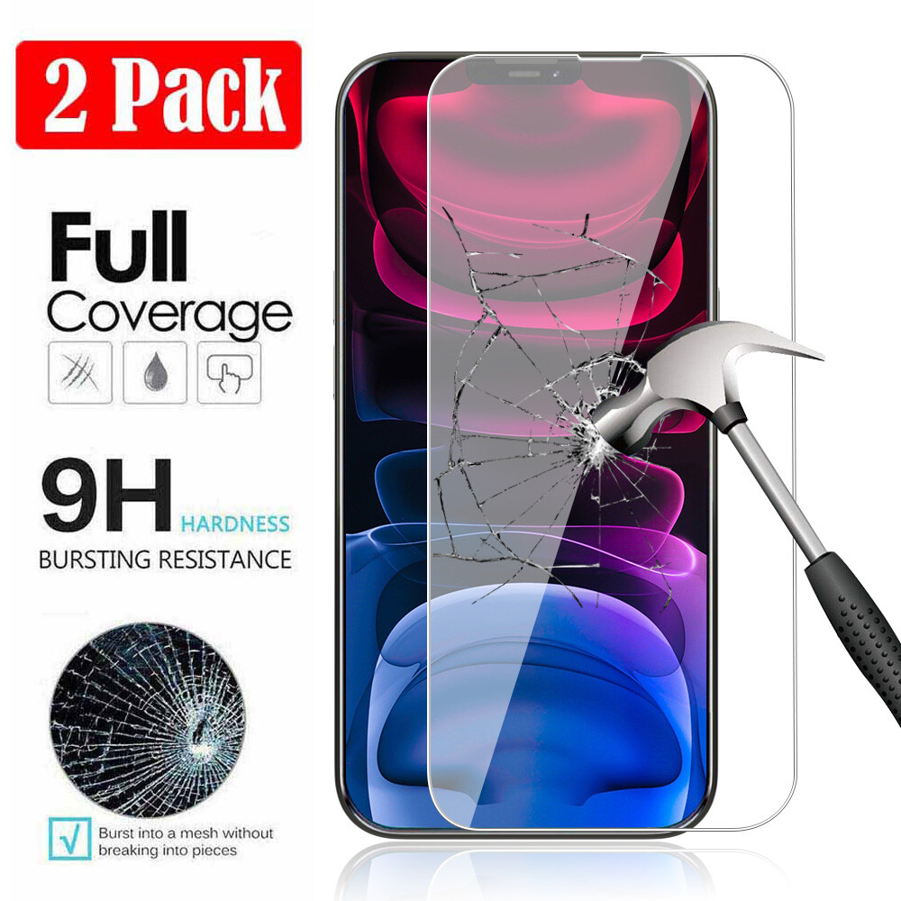 Coque Portefeuille Transparente + Verre Trempé Pour IPhone - Compatible 13 Pro Max, 12, 11, XR, Etc.