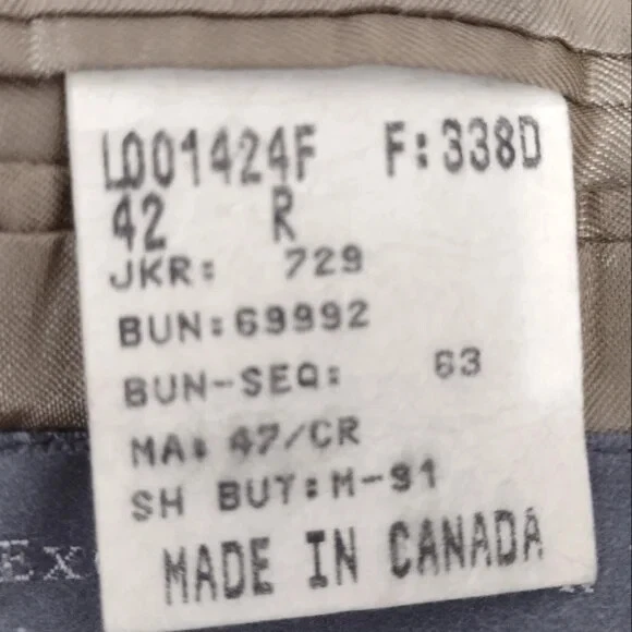 Костюм мужской Lord & Taylor 100% шерсть классический серый размер (42 R) - Изображение 4 из 4