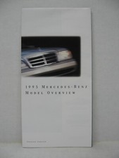 1995 Mercedes-Benz Model Overview Car Dealer Sales Brochure Foldout