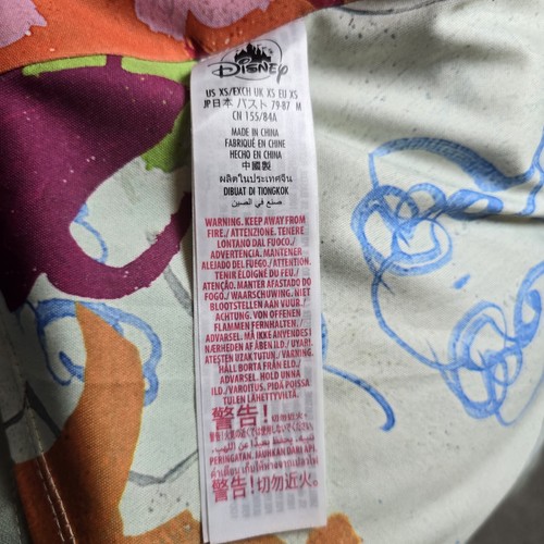 Disney Parks Alice in Wonderland Tea Party White Rabbit Trench Coat Womens Sz XS - Picture 10 of 13