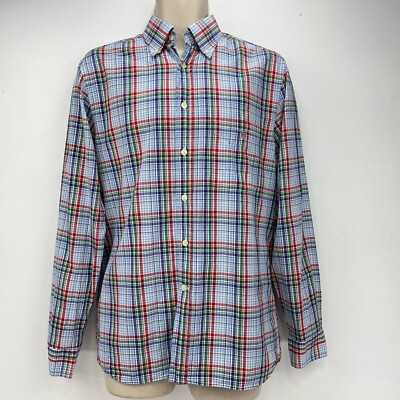 Gant Hemd Herren Gr. Small Classic Popeline Blau Kariert Regular Fit