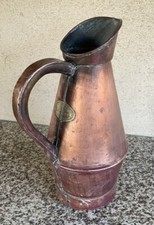 Pichet En Cuivre Ancien broc de Chais "Vatron " Vin Cidre Eau De Vie