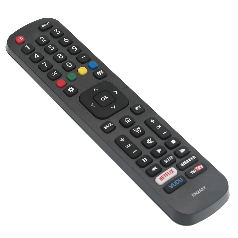 Telecomando Hisense EN2A27 Nuovo - Compatibile Con Smart TV 50H8C, 55H5C, 55H6B, Frequenza 433MHz