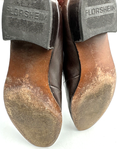Florsheim Dress Shoes Brown Leather Loafer Mens 7 D - Picture 9 of 9