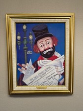 RED SKELTON THE FINANCIER LITHO SIGNED & NUMBERED PRINT IN FRAME COLLECTIBLE ART