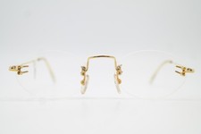 Vintage Brille MARTEN Gold Randlos Brillengestell eyeglasses